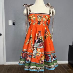 ALEMAIS Rocco Linen Mini Dress, 8